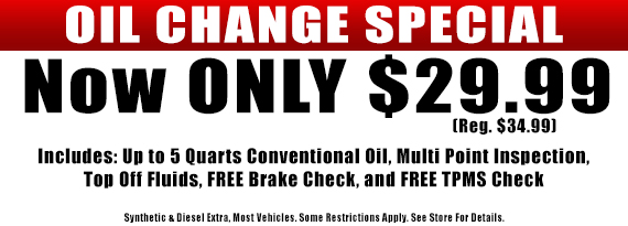 Oil Change Special