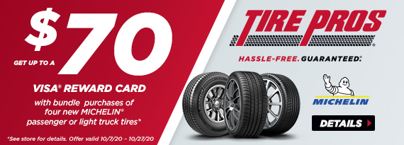 Michelin October Rebate - $70